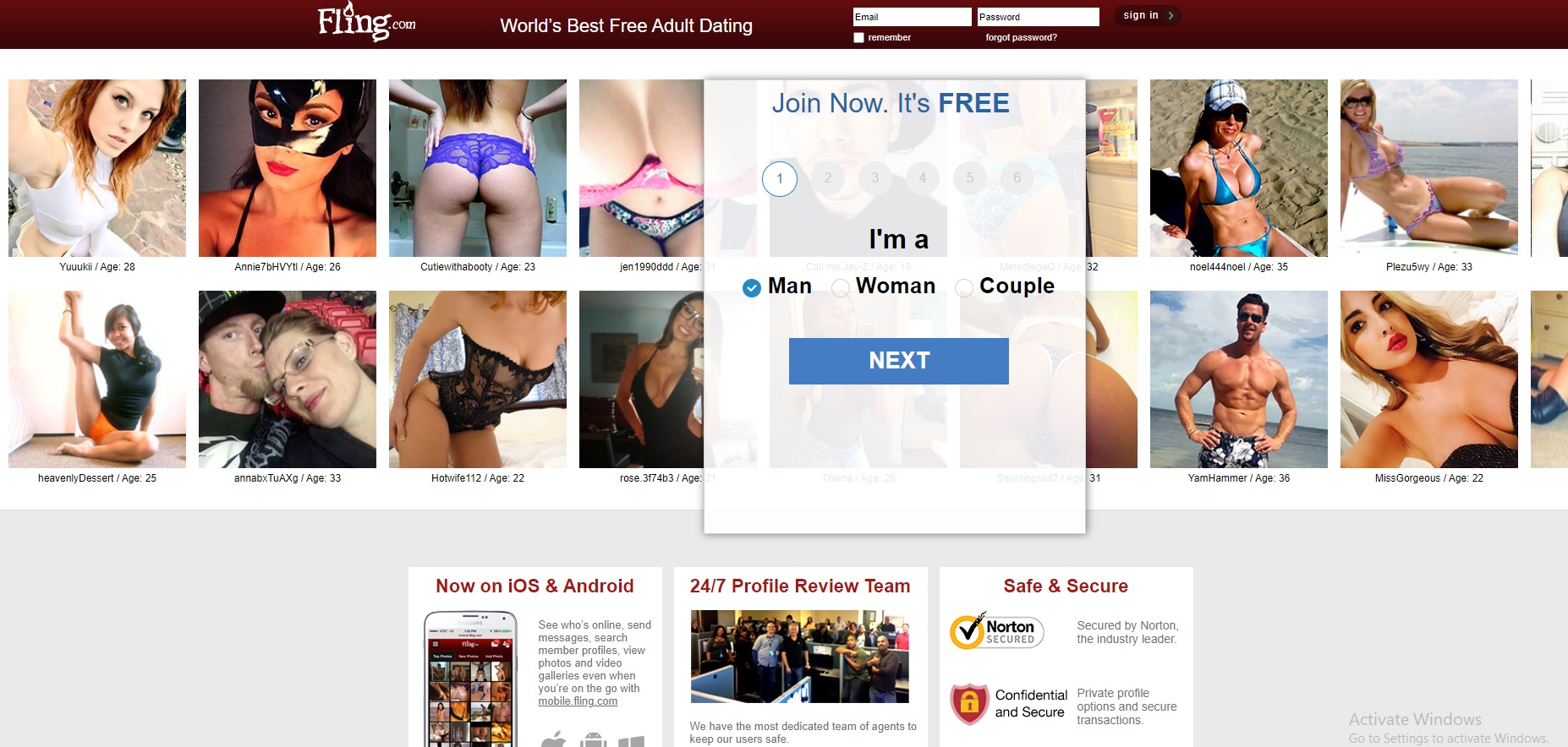 Fling | Hot Online Dating | Sexy Adults | Hook up tonight?
